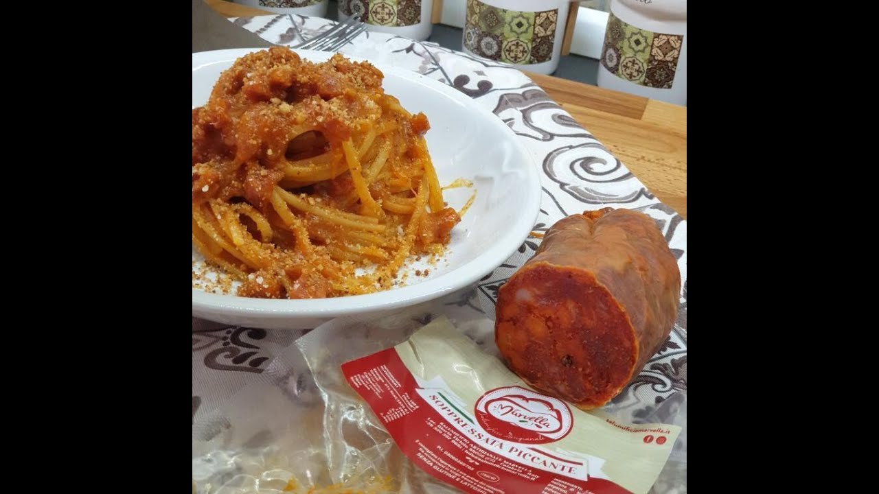 Spaghetti con Soppressata Marvella