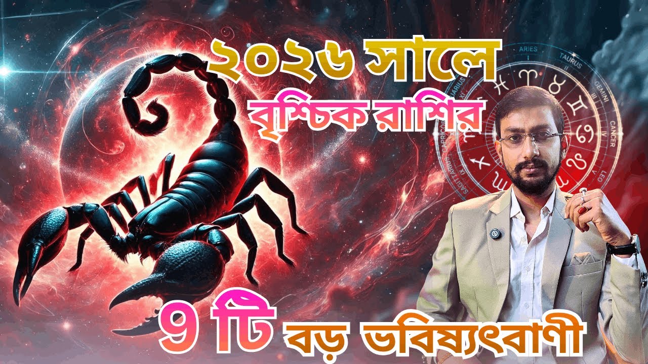২০২৬ সালে বৃশ্চিক রাশির ৯ টি গুরুত্বপূর্ণ ভবিষ্যৎবাণী 🔥 | Scorpio Horoscope 2026 | Vrischik Rashifal