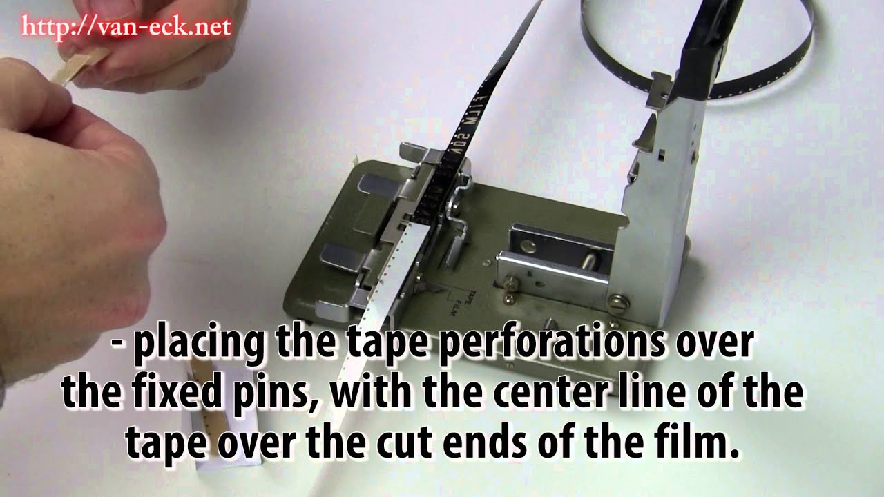 Fujica Splicer using presstapes - short instruction  (aternative for fuji splicing tape 100)