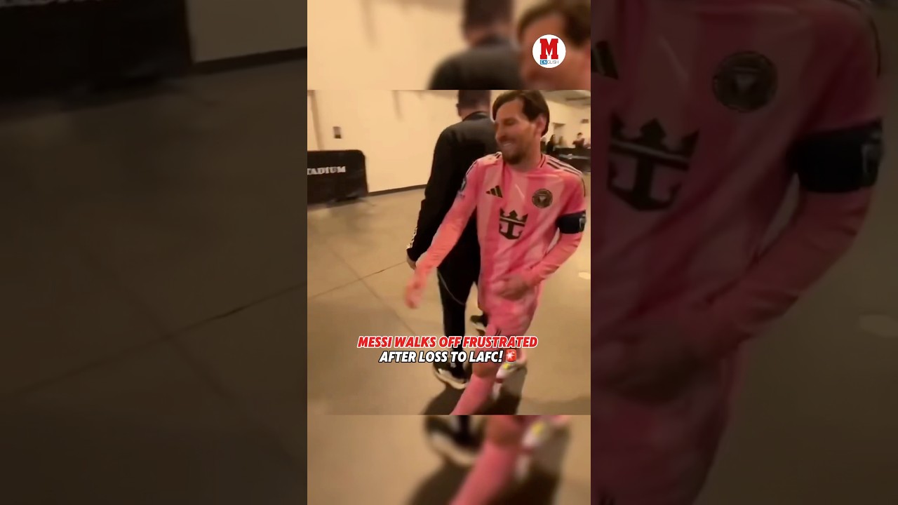 Messi walked off quickly after the loss to LAFC!❌#concacaf #championscup #intermiami #messi