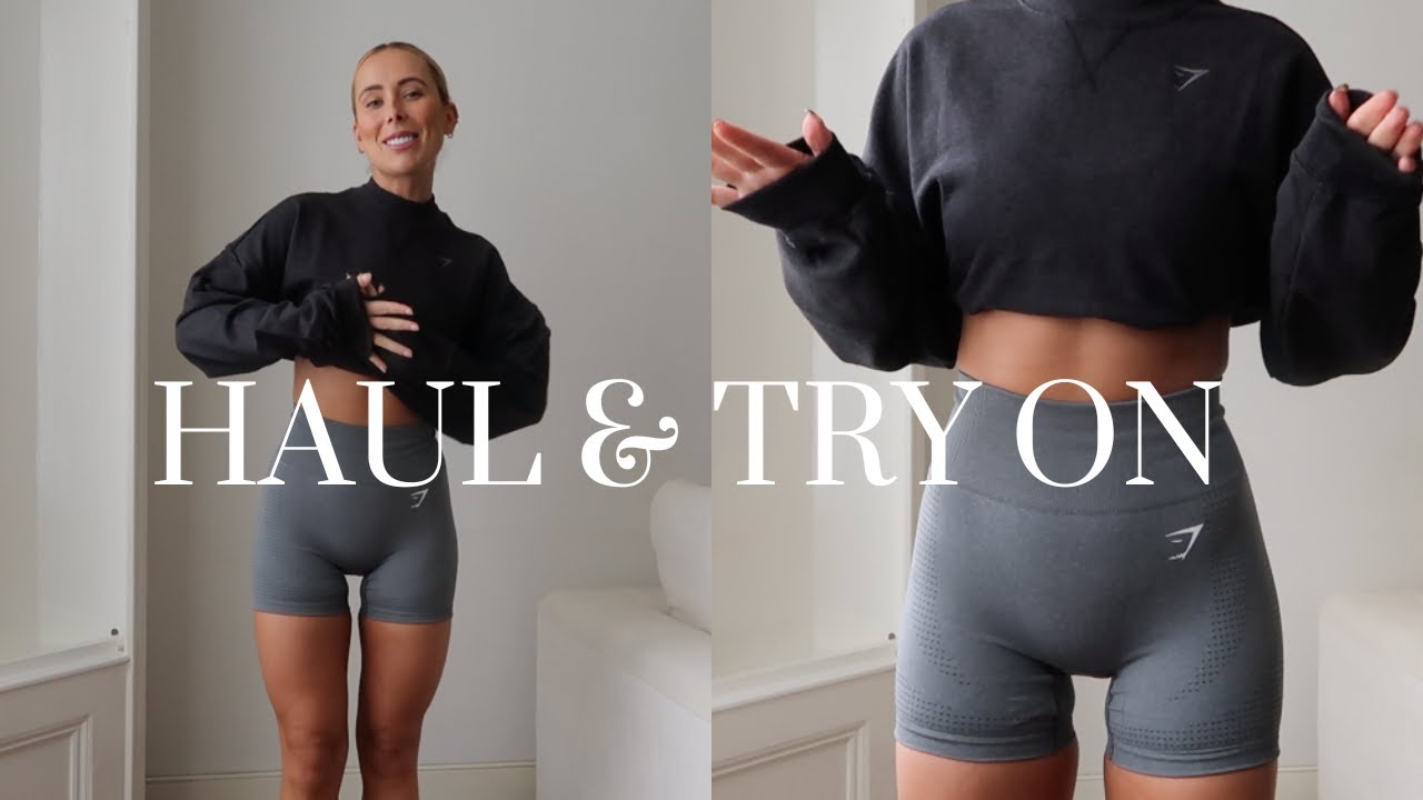 GYMWEAR HAUL & TRY ON / GYM SHARK & PANGAIA