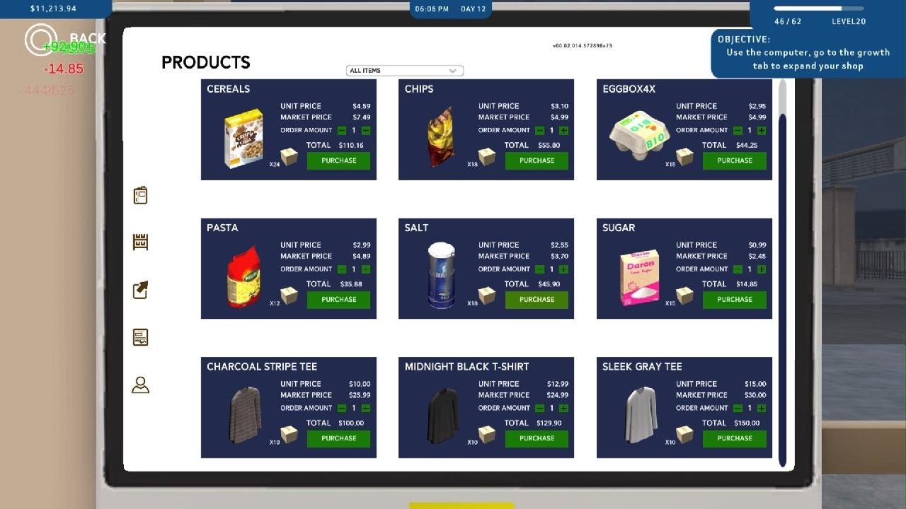 HyperMarket Simulator store level 18-27