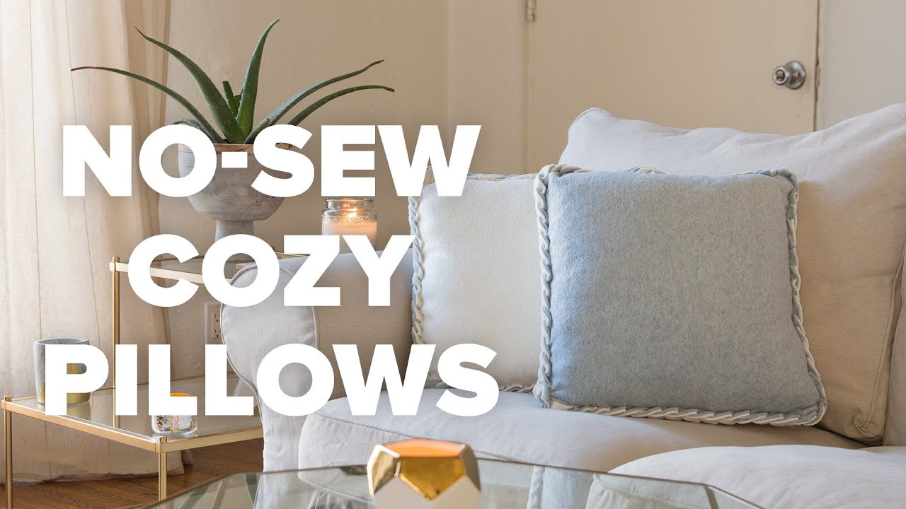 No-Sew Cozy Pillows