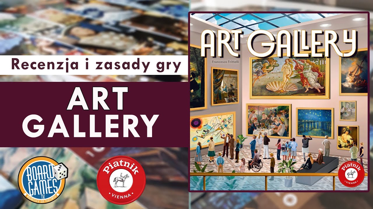 ART GALLERY - recenzja i skrót zasad | gra planszowa Piatnik
