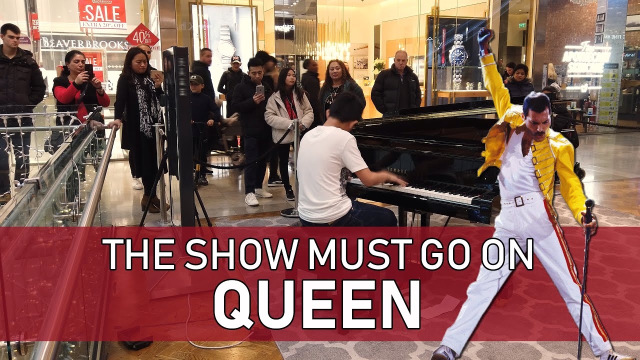 I Play Queen The Show Must Go On at Shopping Centre Grand Piano Cole Lam 12 Years Old