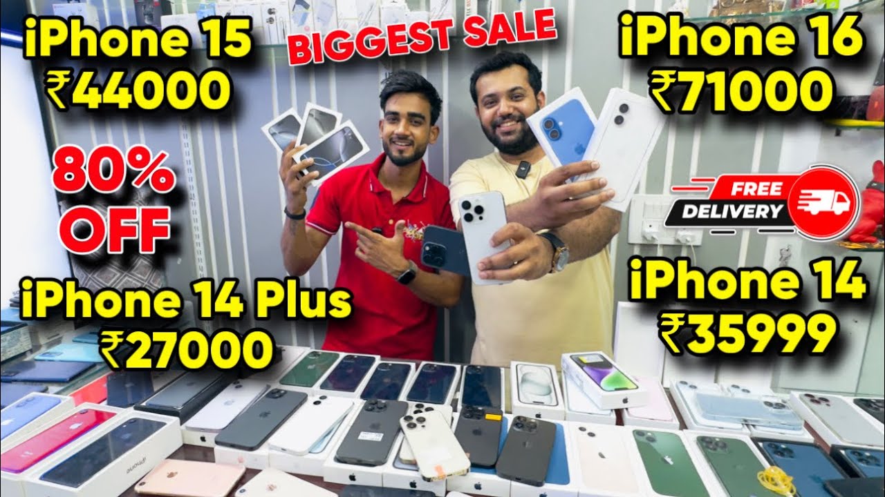 Biggest iPhone Sale Ever 🔥| Cheapest iPhone Market  | Second Hand Mobile | iPhone15 Pro iPhone 16