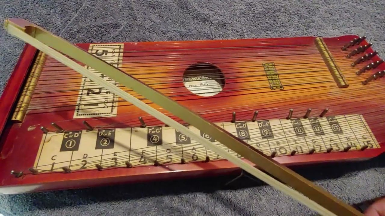 1940s RARE Pianolin, Bowed Zither, Pre-Restoration