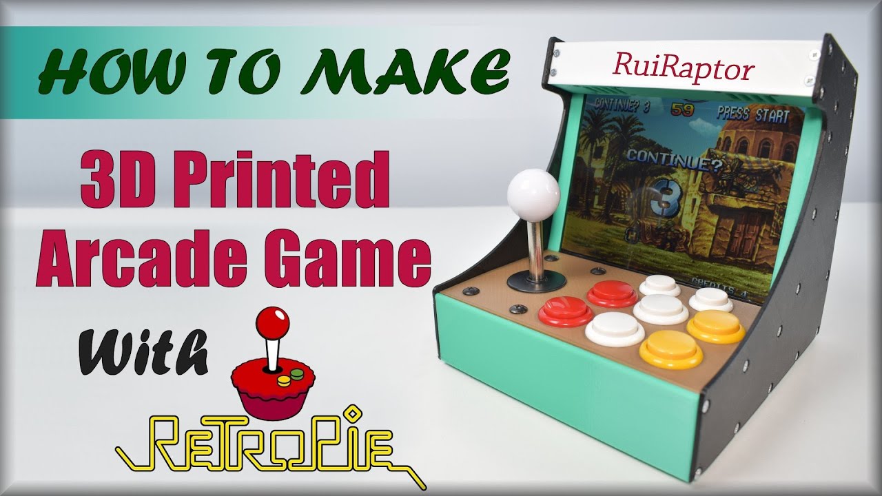 КАК СДЕЛАТЬ МИНИ-АРКАДУ, НАПЕЧАТАННУЮ НА 3D-ПЕЧАТИ, С ПОМОЩЬЮ Retropie