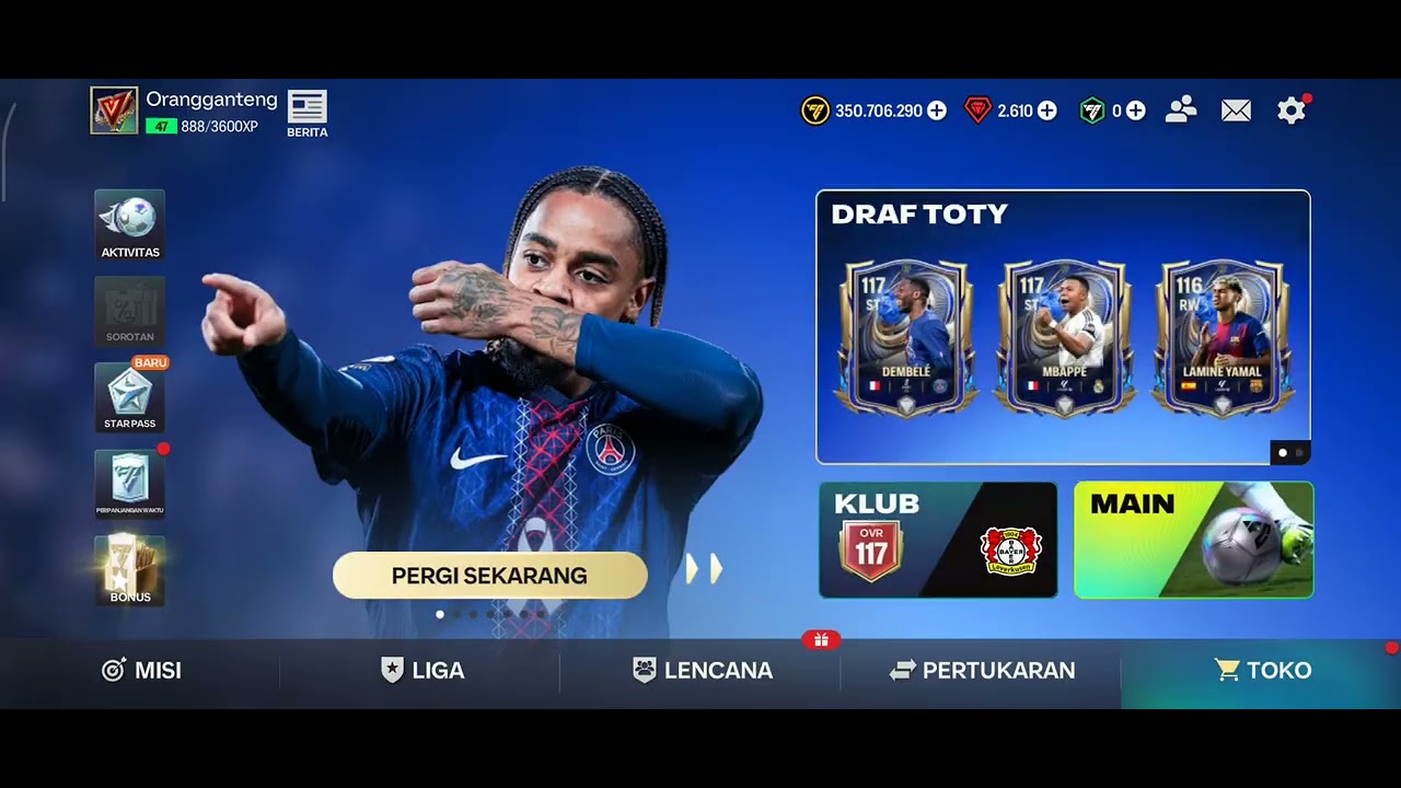 Dan ya aku juga dapat pemain over 115 striker Michael Owen