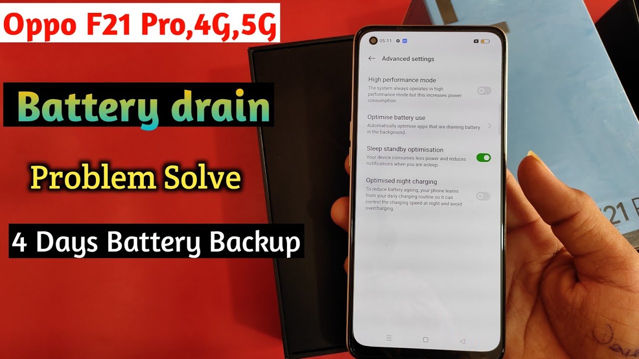Oppo F21 Pro Battery drain Problem | Oppo f21 Pro 5G Battery Saving Tips And Tricks