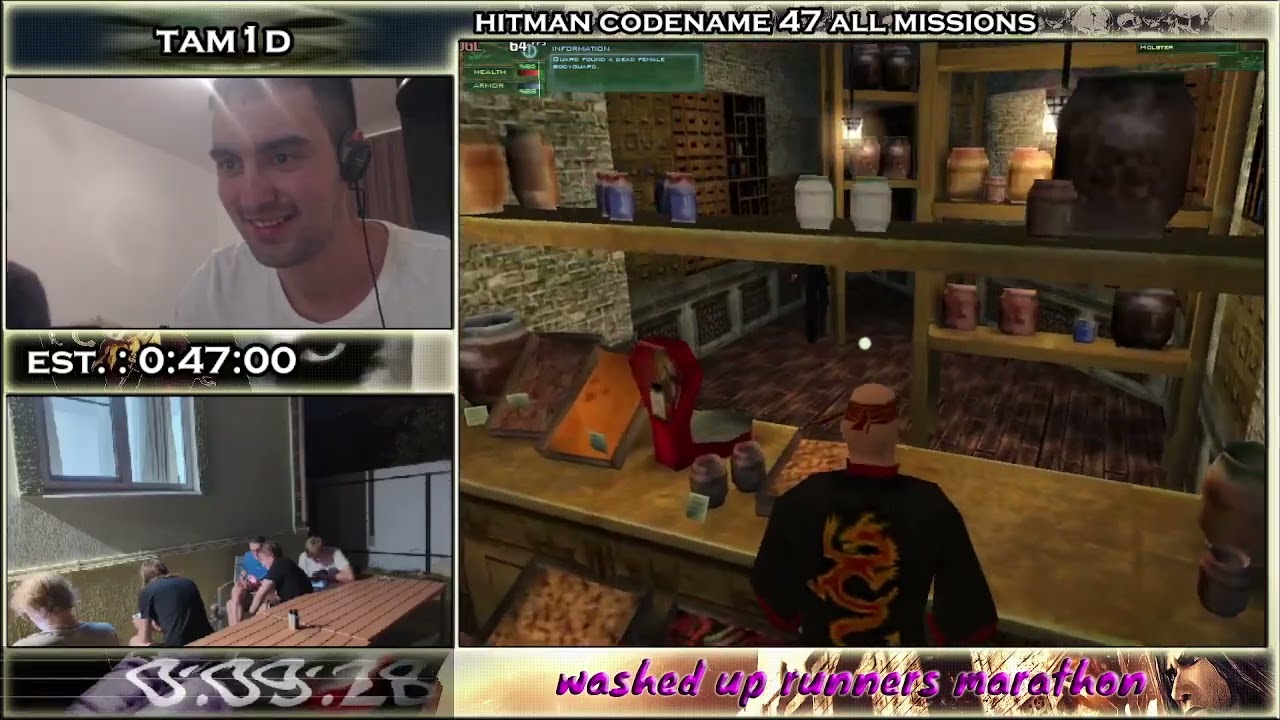 Спидран-марафон Washed Up Runners - Hitman: Codename 47, All Missions от Tam1d