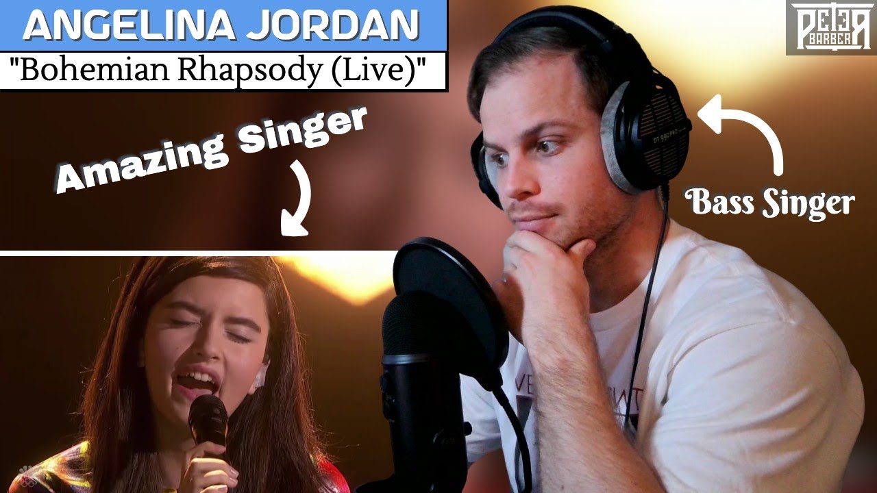 Bass Singer FIRST-TIME REACTION & ANALYSIS - Angelina Jordan | Bohemian Rhapsody (AGT)