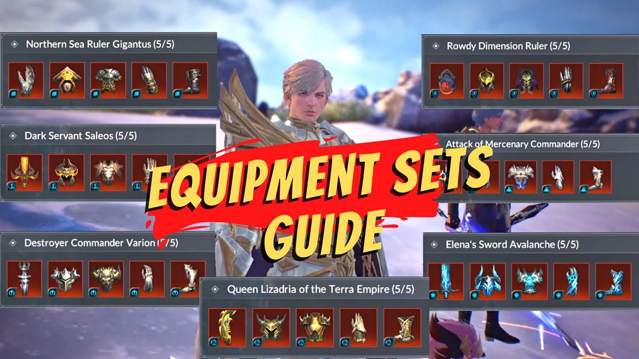 Seven Knights 2 : Main Equipment Sets + Every Hero  (Before February 2022 Update)