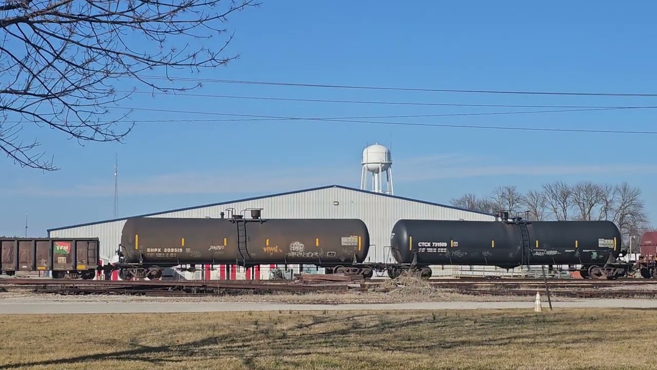 BNSF 3787, 708, 2929 & DPU 7764 Mixed Freight 