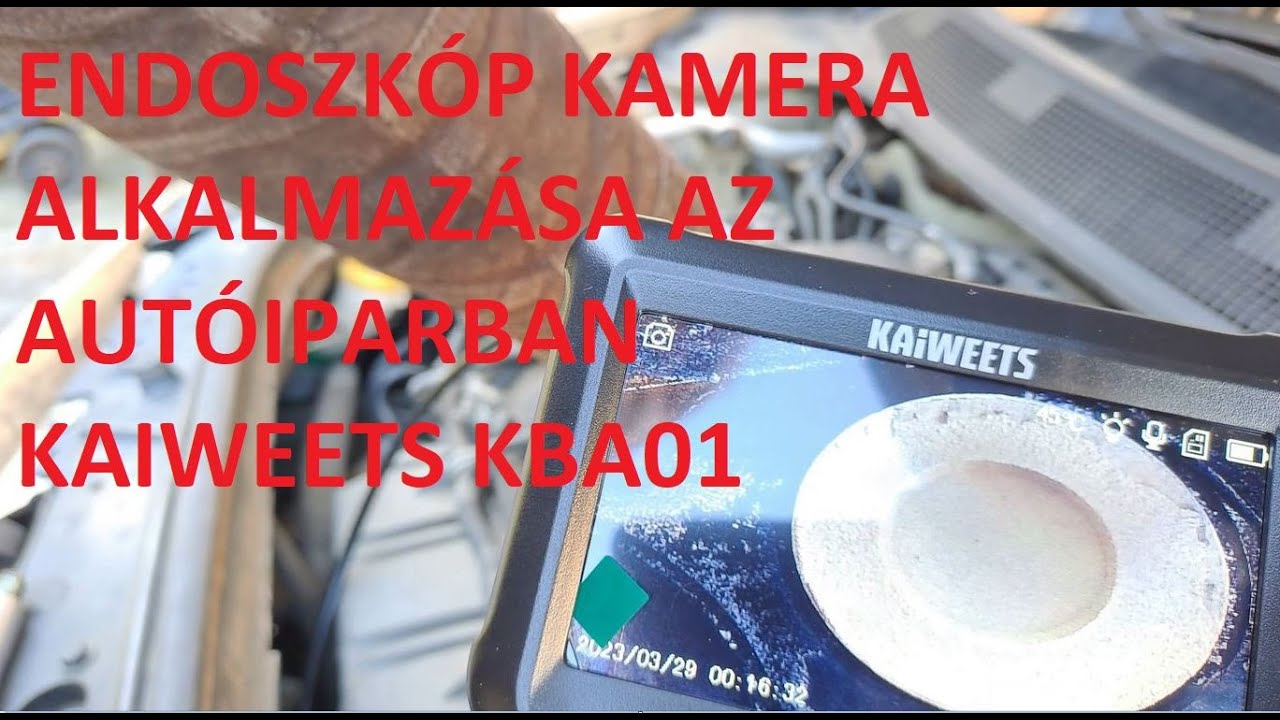 Endoszkóp kamera alkalmazása az autó-technikában KAIWEETS KBA01