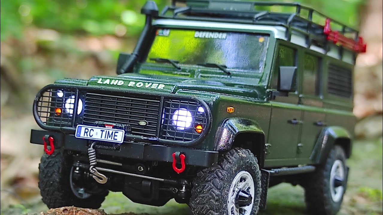 Smallest RC crawler 4x4 Land Rover Defender D110 Orlandoo Hunter OH32A03 1/32 scale car 4wd [053]