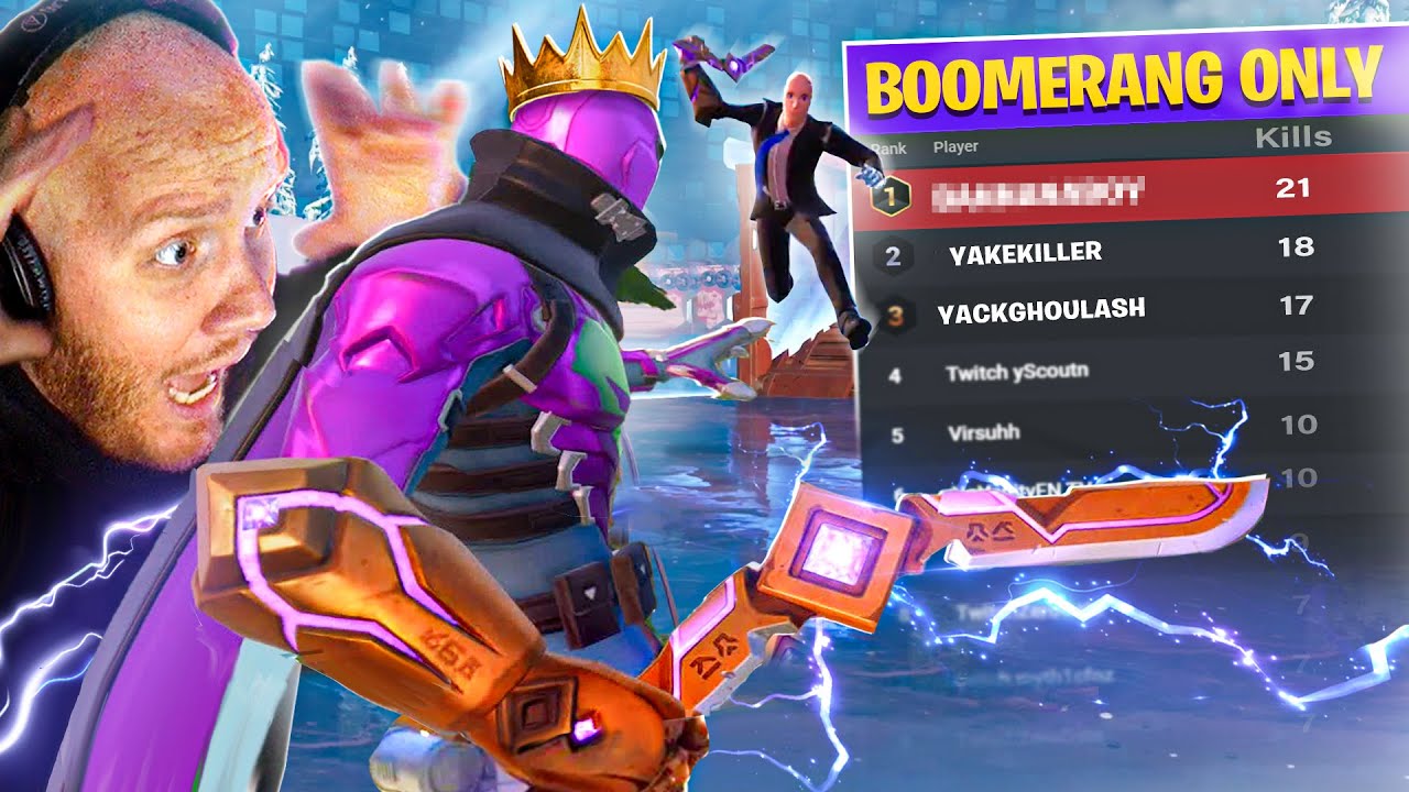 SPECTATING THE BEST BOOMERANG ONLY PLAYER IN FORTNITE