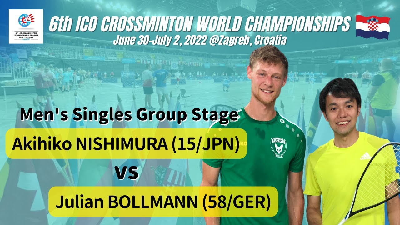 MS | Group Stage | Akihiko Nishimura vs Ballman | 6th ICO Crossminton World Championship
