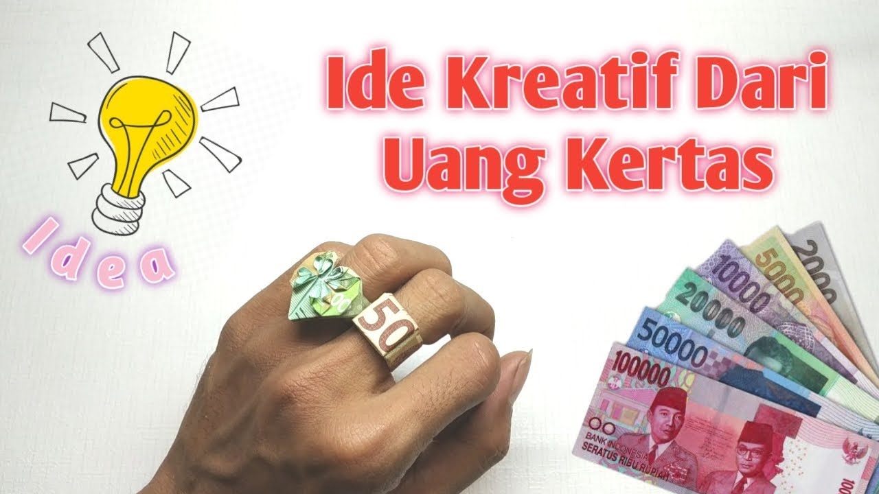 Cara Membuat Cincin Dari Uang Kertas Untuk Hiasan Mahar