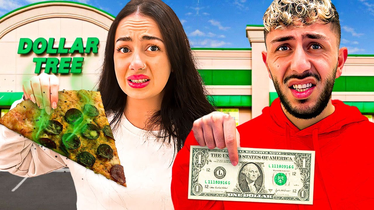 Eating ONLY Dollar Store Food For 24 HOURS!