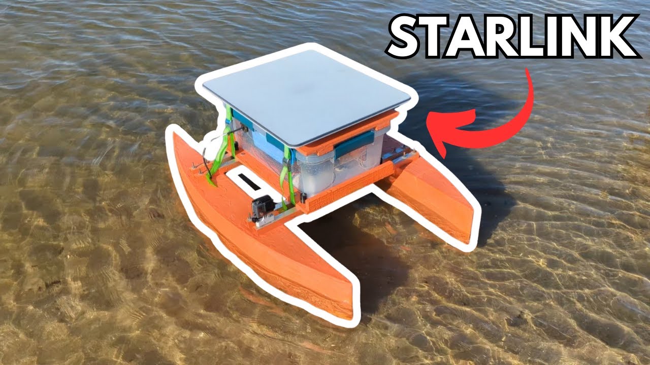 Автономная радиоуправляемая лодка с питанием от Starlink — управление из любой точки мира!