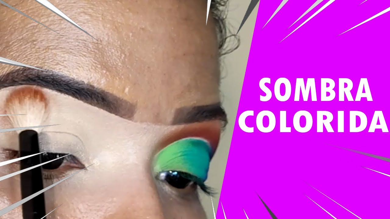 TUTORIAL DE MAQUIAGEM SOMBRA COLORIDA !!TUTORIAL DE MAQUIAGEM COLORIDA PARA INICIANTES !!