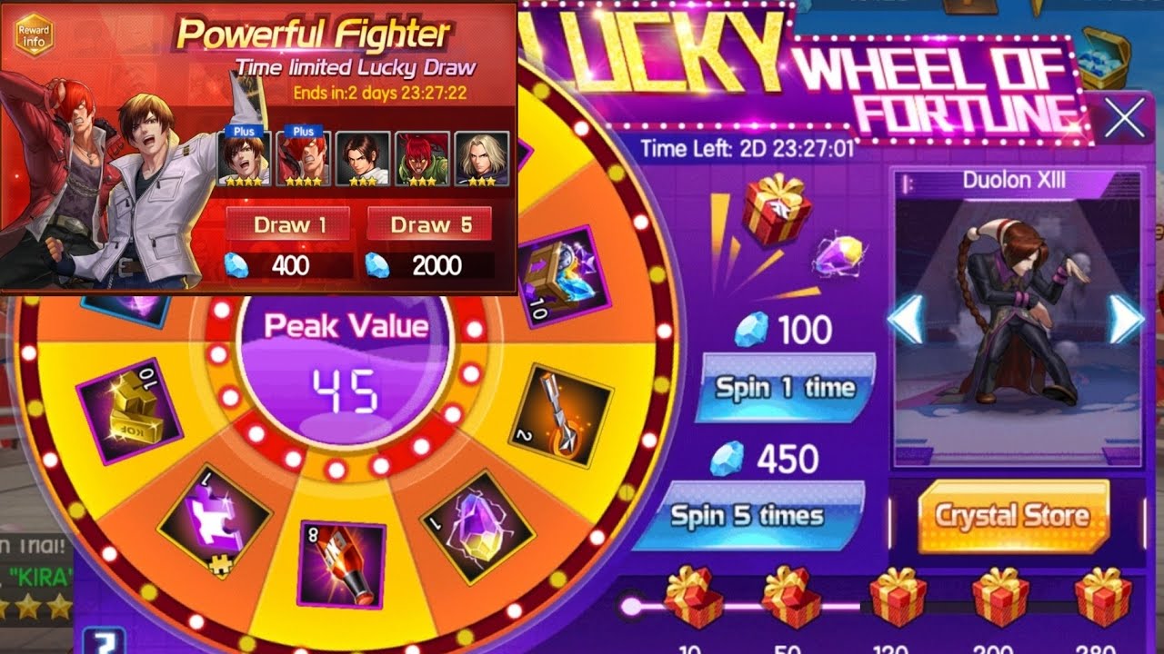 lucky wheel/ bar draw 🔥🔥 is here best sell today🥰finally I Max my doulon- KOF 98 UMOL GLOBAL SERVER