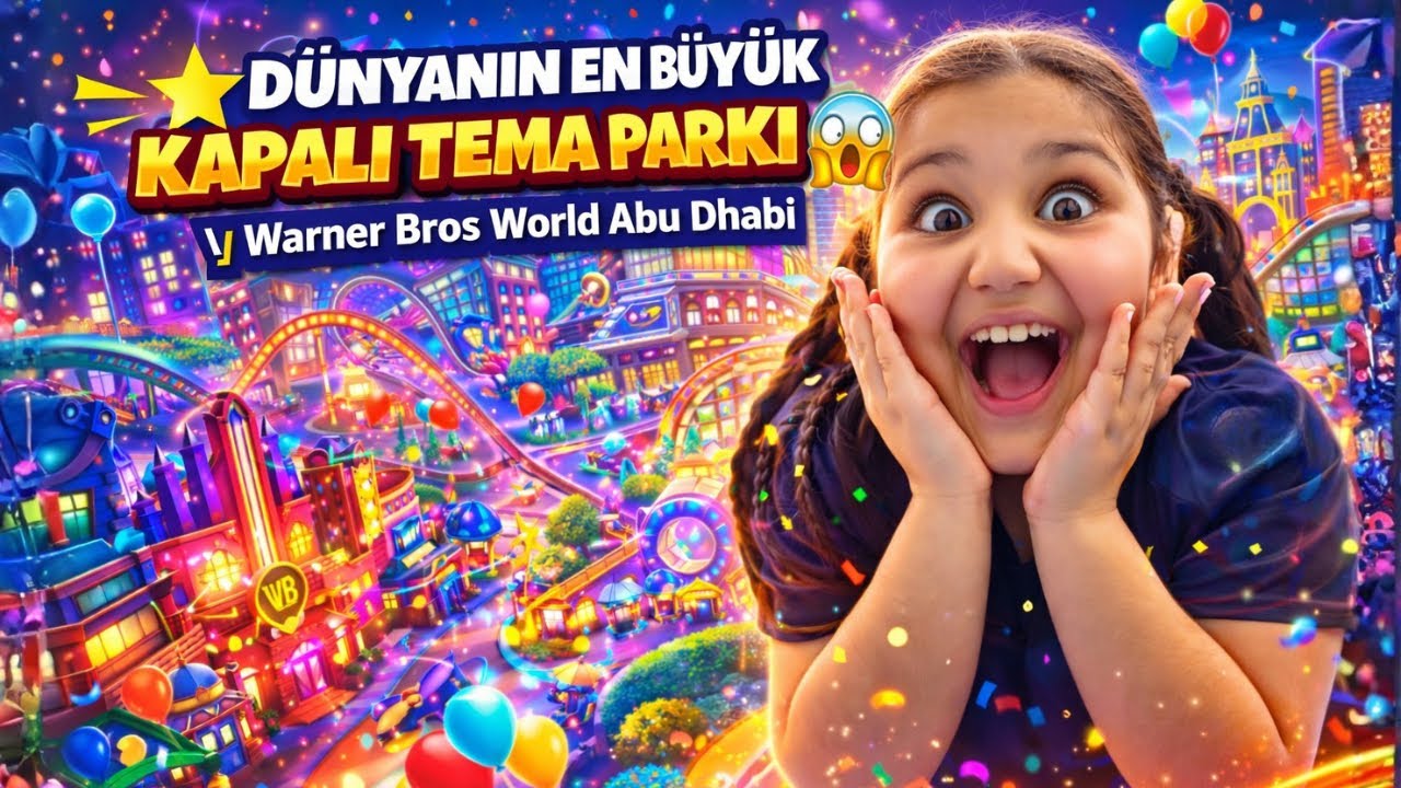Dünyanın En Büyük Tema Parkına Gittik 😱🌍 Abu Dhabi!