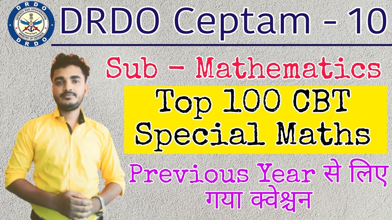 DRDO Top 100 Maths | DRDO Tech A Maths class | DRDO Maths classes | DRDO Maths Marathon Class Tech A