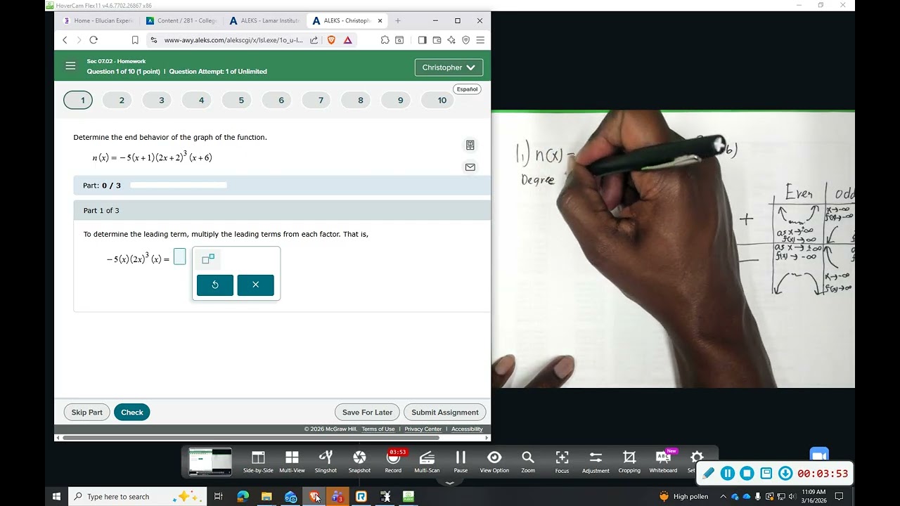 LIT Aleks CA 7 2 Polynomial Functions 1