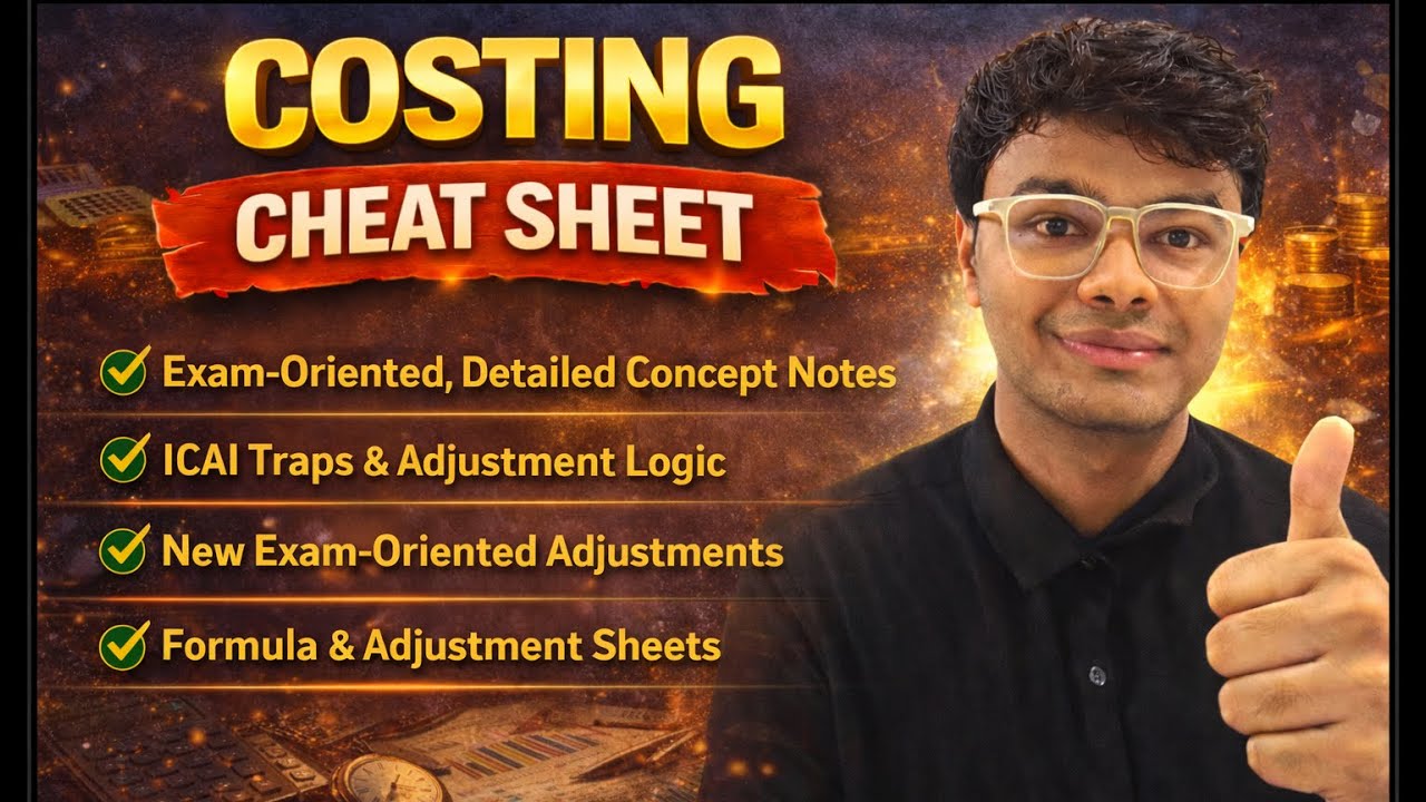 Most Important Topics and Questions Costing Jan26 