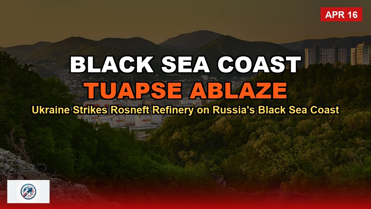 Ukraine Strikes Rosneft Refinery on Russia's Black Sea Coast | Apr 16, 2026