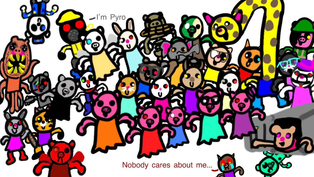 All Piggy Skins and Characters(Ch 1-Distorted Memory)