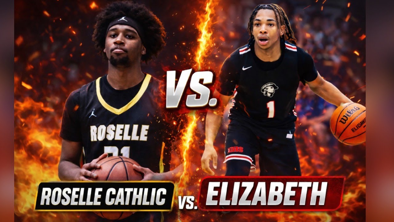 WILD FINISH! ROSELLE CATHOLIC FORCES OT AFTER TRAILING BY 19 IN 4TH! RC VS. ELIZABETH