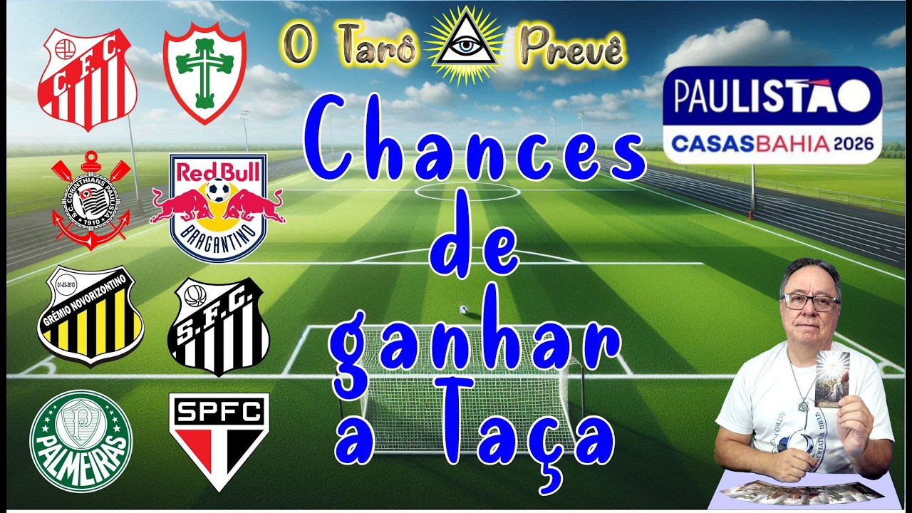 O Tarô Prevê   PAULISTÃO   Chances de cada time de ganhar o campeonato