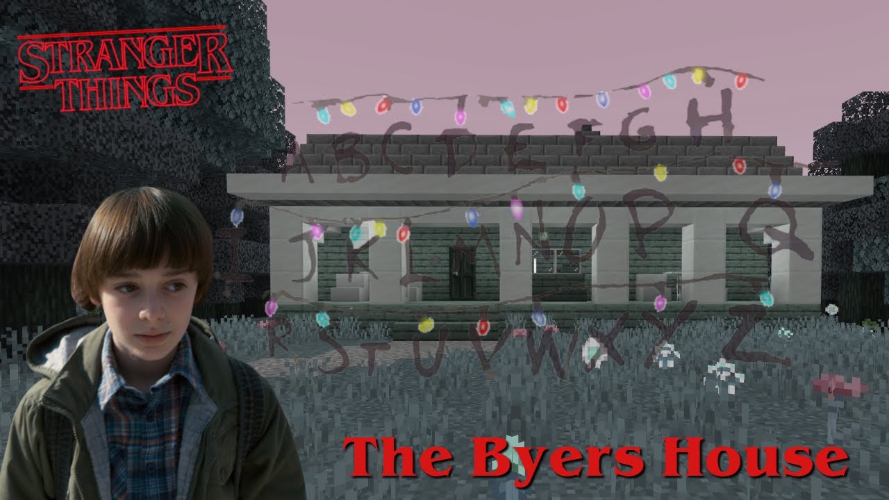 Minecraft - How to build The Byers House from Stranger Things!!