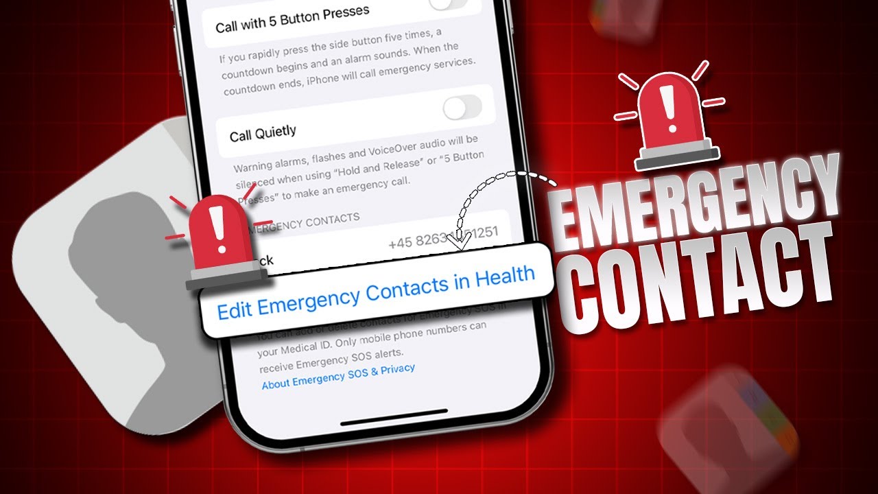 How to Put Emergency Contacts on iPhone Lock Screen | Set Emergency Contacts on iOS Lock Screen