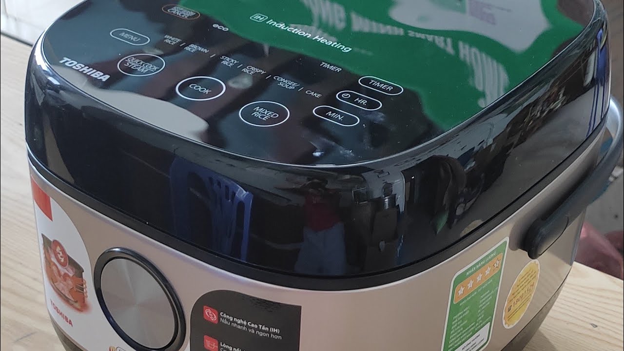 Review 'nồi cơm điện' CAO TẦN toshiba, lòng nồi nặng lên 1.5kg.... quá chất 1.8L Rc-18Ix1pv
