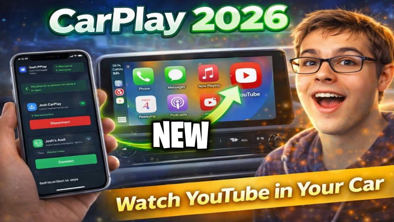 Watch YouTube in Your Car 2026 &ndash; Apple CarPlay & Android Auto