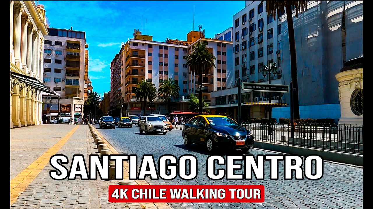 Desde La Alameda a Agustinas 🇨🇱 | Santiago Centro (4K) | Chile Walking Tour