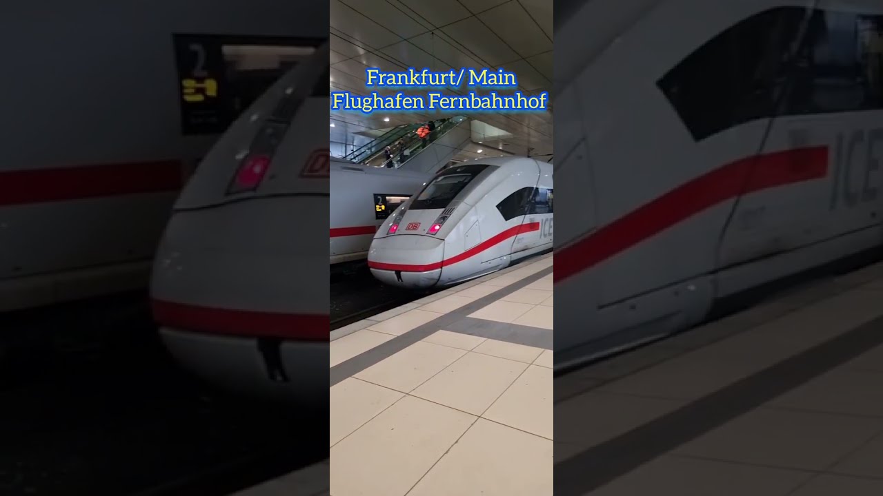 Stuttgart Hbf. & Frankfurt/Main Flughafen Terminal 1. 🚈🚆✈️ #stuttgart#frankfurt #flughafen #travel 