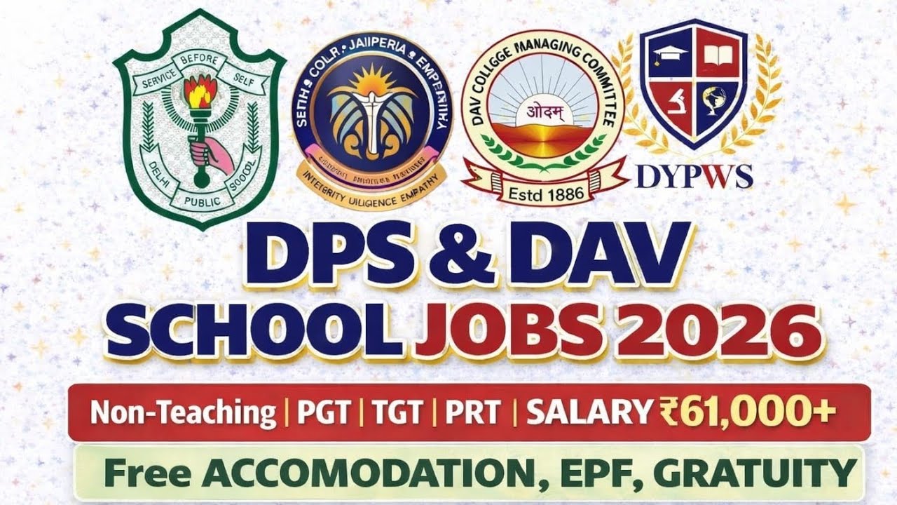 💥 Urgent Hiring in Top Schools | Teaching & Non-Teaching Jobs | Free Food + Accommodation #job