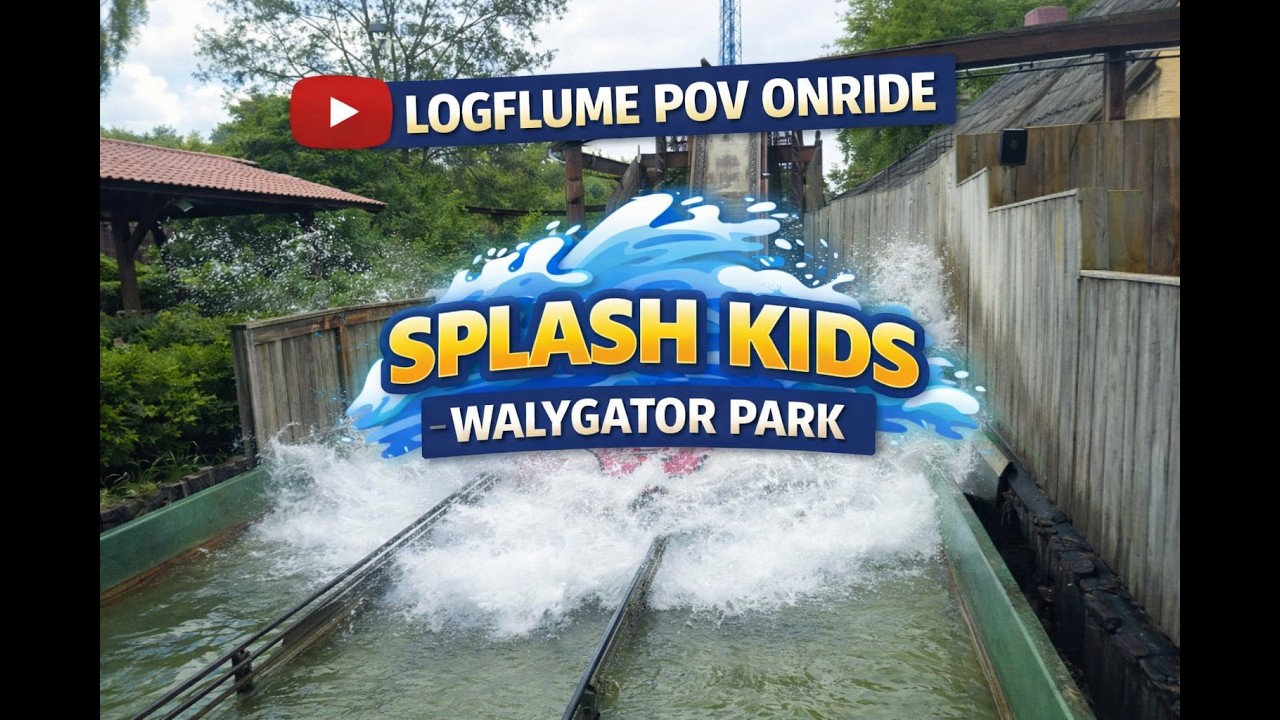 Mini - Logflume I Splash Kids - Walygator Park I Onride Front POV