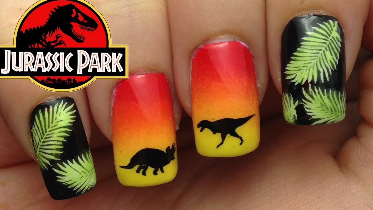 Jurassic Park Nails | Dinosaur Nails