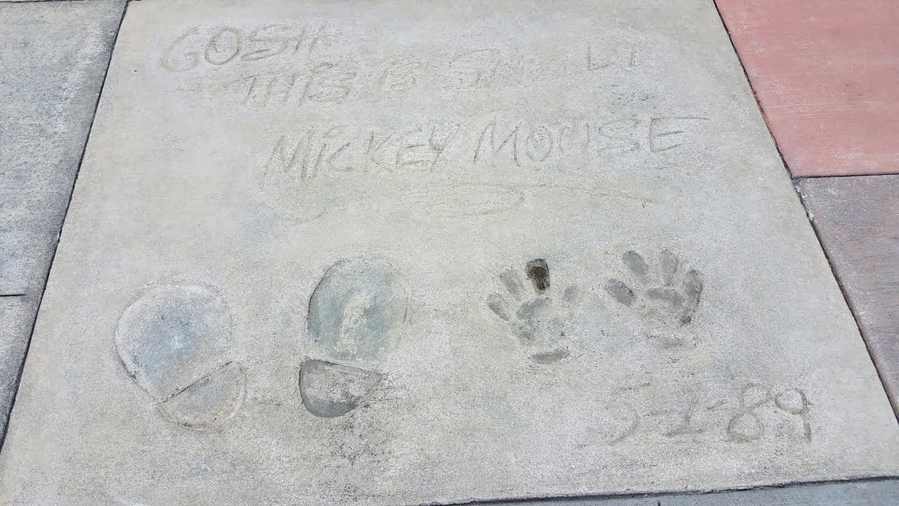 Disneys CHINESE THEATER Stars Hand Prints Walk of Fame in Concrete  Hollywood Studios
