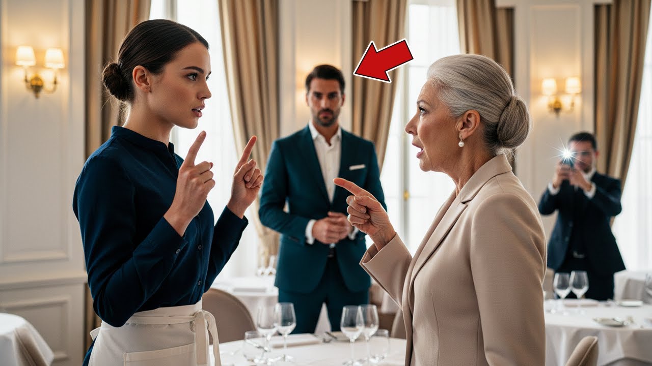 La serveuse accueille la mère sourde du milliardaire… sa langue des signes stupéfie tous