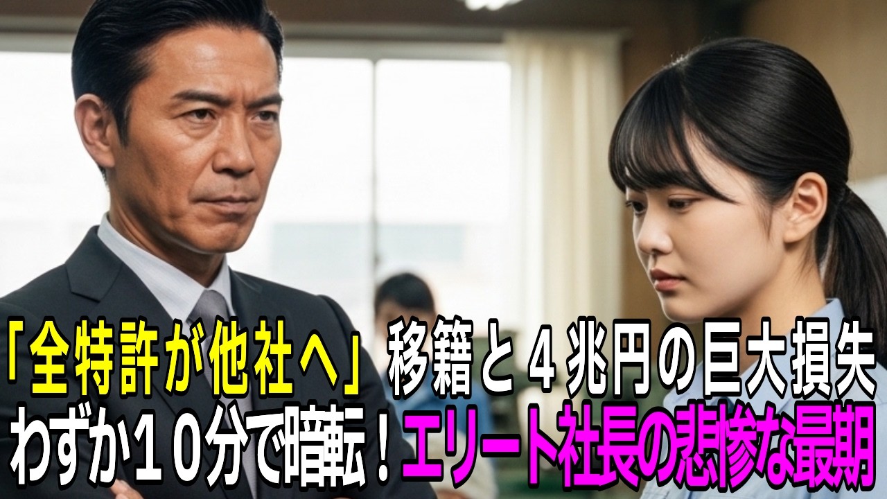 実は4兆円の特許保持者とも知らず…中卒職人を見下しクビにした新社長「わかりました」彼女が去った結果、10分後に全ライン停止し会社崩壊【感動する話】
