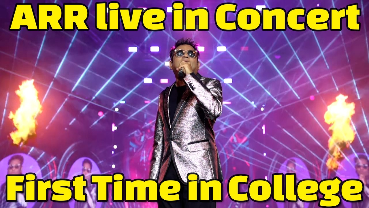 A R Rahman LIVE at RECHARGE 2026 🔥 18,000 Students Go Crazy | Chennai College Fest History