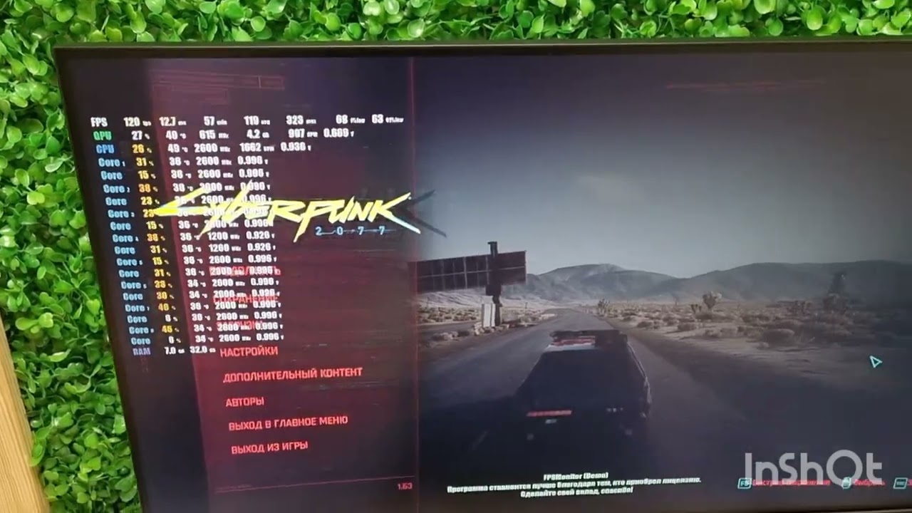 Комплект Xeon E5 2650 v2 32gb DDR3 тест в игре cyberpunk 2077 в паре с RTX 3070 на ультра