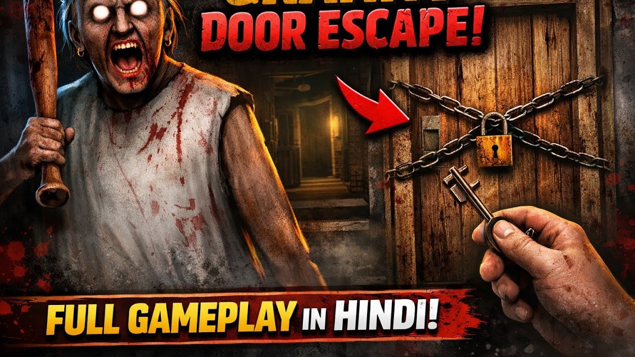 I escaped from granny door escape full gameplay in Hindi subscribe for another video.